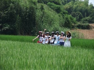 「女神のほほえみ」銀色に輝く芒（ノギ）見学会を実施しました。
